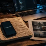 Midjourney essai gratuit sur smartphone, carnet et impressions IA
