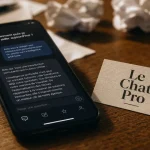 Intelligence artificielle free : Le Chat Pro Mistral sur smartphone