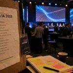 Salon intelligence artificielle 2025 : affiche et badges