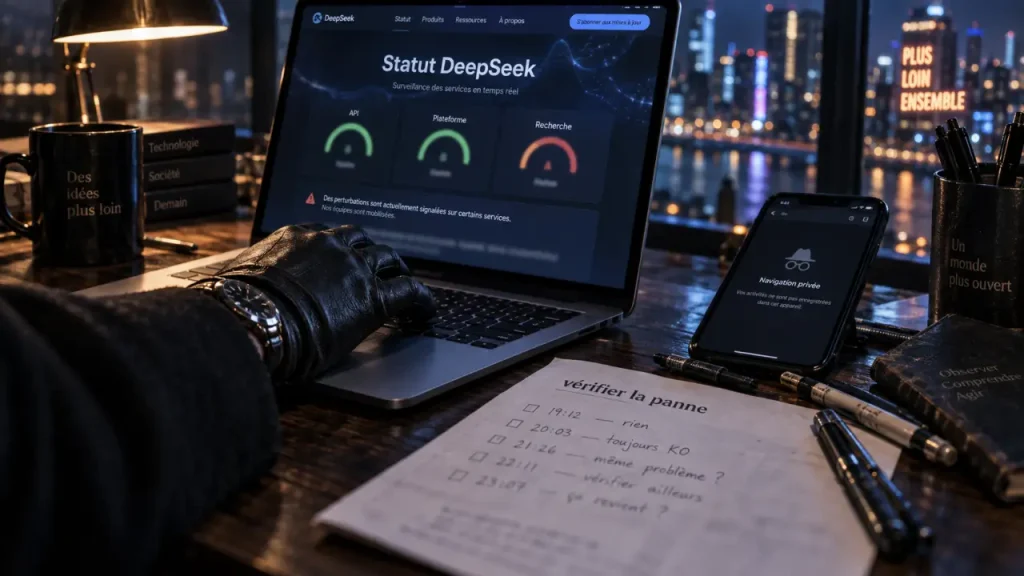Deepseek down : vérifier la panne