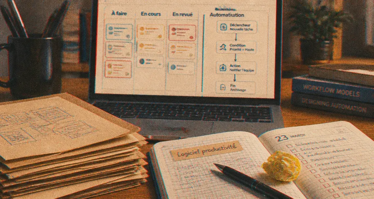 Logiciel de productivité : carnet, Kanban et automatisation sur ordinateur