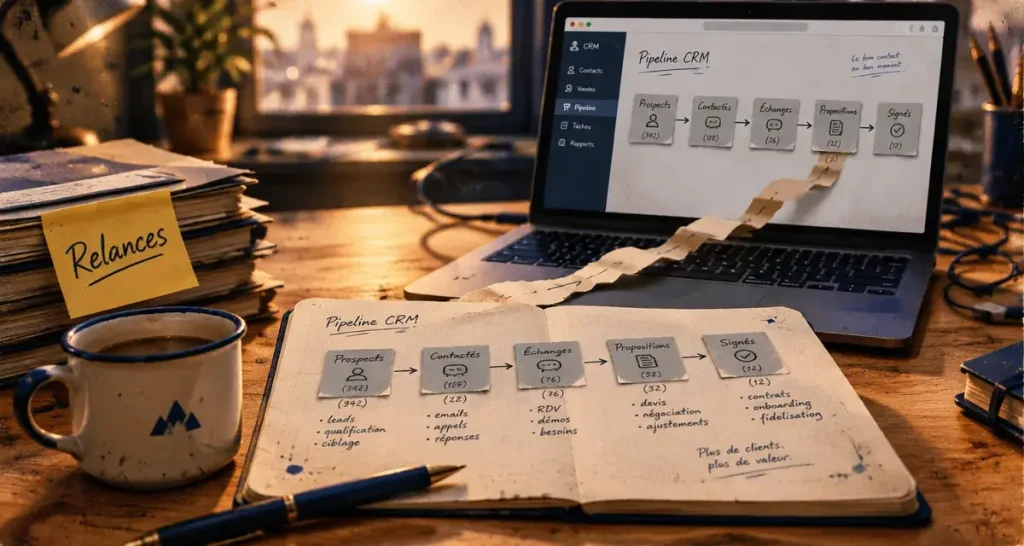 Avis Pipedrive automatisation : relances CRM simples, workflow de pipeline