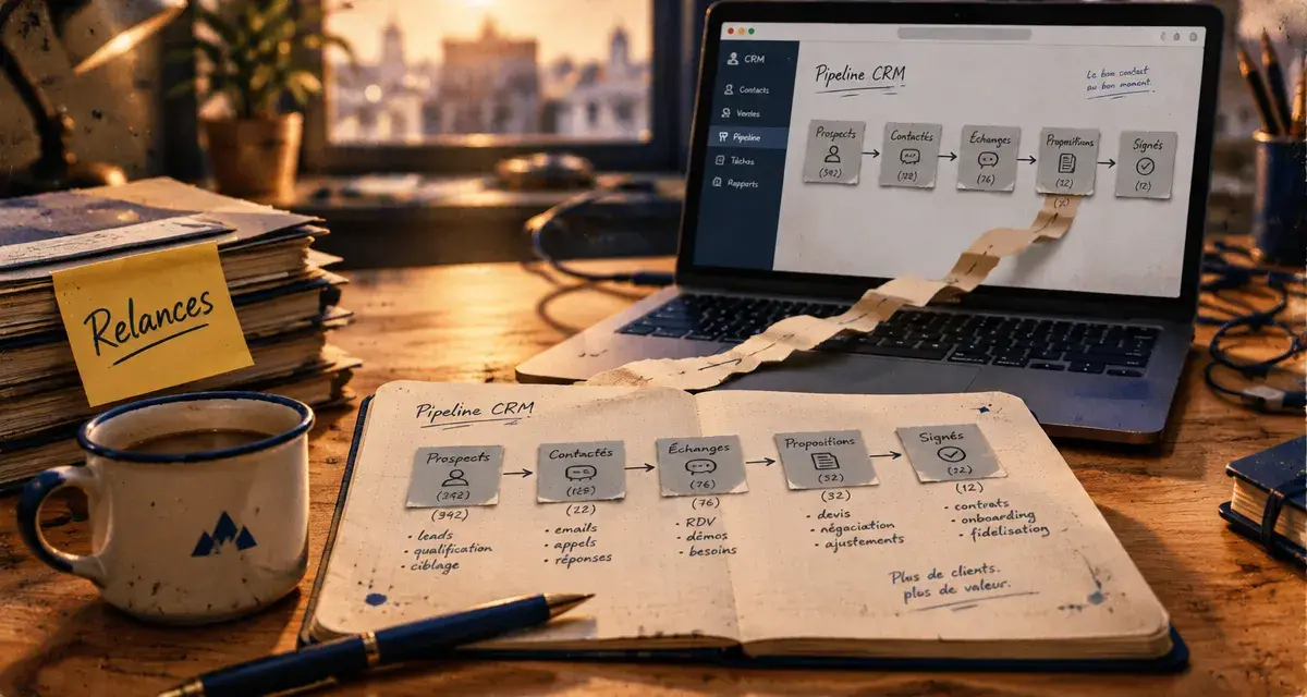 Avis Pipedrive automatisation : relances CRM simples, workflow de pipeline