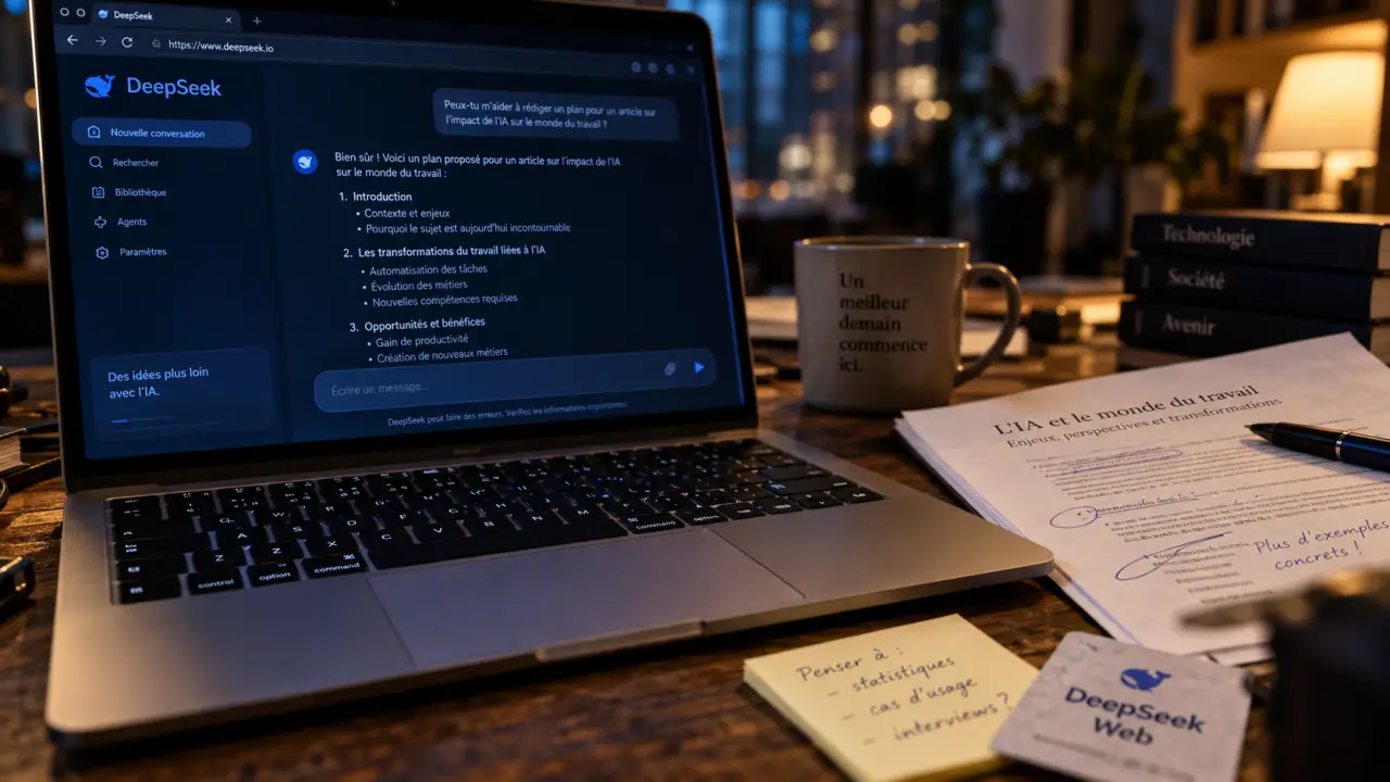 deepseek mac sur Mac : interface web et chat