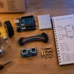 Kit robotique Arduino : robot en kit immobilisé