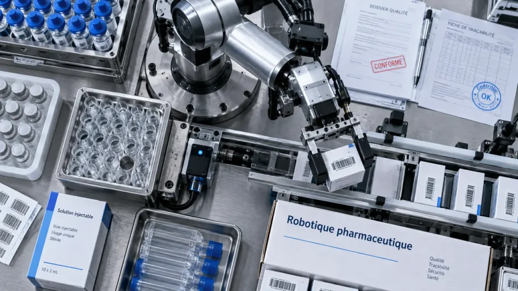 Robotique pharmaceutique : automatisation et maîtrise de la qualité
